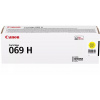 Canon originálny vysokokapacitný toner Cartridge 069 HY žltý, MF752Cdw, 754Cdw, LBP673Cdw, kapacita 5 500 strán