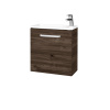 Dreja Skrinka pod umývadlo HOST SZD 50 - D25 Teak / Úchytka T01 / D25 Teak / Levé