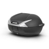 SHAD kufor SH47 čierny/carbon s bielou odrazkou