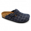 LEON 4260 Dámske zdravotné korkové teplé papuče Modré 36 - 23,5cm, modrá, 2,0 cm