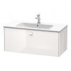 Duravit Brioso Umývadlová skrinka 44x102x48 cm, 1 zásuvka, lesklá biela BR400302222