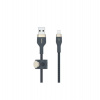 Belkin kábel Boost Charge Pro Flex USB-A to Lightning 1m - Blue (CAA010bt1MBL)