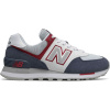 New Balance WL574VAB modrá,biela,červená Dámska voľnočasová obuv 4.5