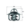 Termostat chladenia MAHLE TX 5 88D