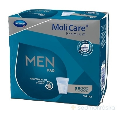 MoliCare Premium MEN PAD 2 kvapky inkontinenčné vložky pre mužov 1x14 ks