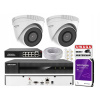 Kopulová (dome) IP kamera Hikvision I 8Mpx, Externá, 2xHWI-T280H, 8ch Hiwatch rekordér 8 Mpx