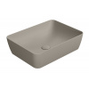 GSI SAND keramické umývadlo na dosku 50x38 cm, tortora mat SPH 903705