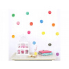 Funlife Samolepky do detskej izby viacfarebné bodky 7 cm
