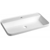 Sapho BRAHEA zápustné umývadlo, Rockstone, 75x39 cm, biela mat SPH BE775