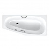 Kaldewei Advantage - Asymetrická vaňa Mini Star ľavá 837, 157x70/48 cm, s otvormi na držadlá, celoplošný antislip, Perl-Effekt, biela 225334013001