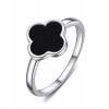 MOISS Štýlový strieborný prsteň Quatrefoil R0004462-P