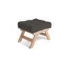 Marior HOME ALLEGRO Pouffe 55x47x43 cm gray natural (lněný olej)