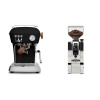 Ascaso Dream PID, Dark Black + Eureka Mignon XL, CR chrome
