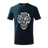 Bike lebka - Tričko detské bavlnené - 104-110cm / 3-4 roky ( Tmavomodrá (veľmi tmavá - skoro čierna) )