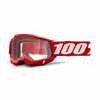 100% Accuri 2, MX okuliare - Red - Clear Lens