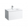 Laufen Pro S - Skrinka s umývadlom, 80x50x46 cm, 1 zásuvka, lesklá biela H8609644751041