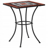 vidaXL Mosaic Bistro Table Terracotta and Biela 60 cm Ceramic