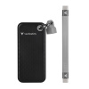SSD Externá Verbatim Pocket SSD Black/Grey, 32190, 1000GB, čierny, M.2, obsahuje USB C kábel a vrecko, USB-C