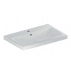 Geberit iCon Umývadlo, 75x48x16 cm, s prepadom, s otvorom na batériu, KeraTect, biela 501.835.00.2