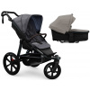 TFK ProA 2v1 Premium Grey Combi carrycot + Seat unit Hlboká vanička Sand
