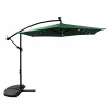 Záhradný slnečník s LED osvetlením 300 cm AGA MR2024-D.GREEN tmavozelený