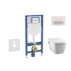 GEBERIT - Duofix Set předstěnové instalace, klozetu TECEone a sedátka softclose, tlačítko Sigma50, alpská bílá SANI11CT3107