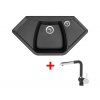 Set Sinks Naiky 980 Metalblack + Mix 3 P GR