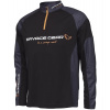 Savage Gear Tričko Tournament Gear Shirt 1/2 Zip Black INK - XL