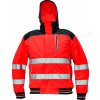 CERVA KNOXFIELD HI-VIS PILOT / Reflexná zimná bunda - červená XS