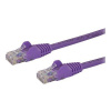 StarTech.com 1m CAT6 Ethernet Cable, 10 Gigabit Snagless RJ45 650MHz 100W PoE Patch Cord, CAT 6 10GbE UTP Network Cable w/Strain Relief, Purple, Fluke Tested/Wiring is UL Certified/TIA - Category 6 -
