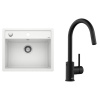 Set Blanco Dalago 6 + Blanco Mida-S Čierna matná biela