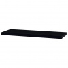Autronic Polička nástenná 90 cm, MDF, farba čierny vysoký lesk, baleno v ochranej fólii P-013 BK
