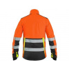 Canis CXS bunda BENSON výstražná softshell pánská oranžová/modrá
