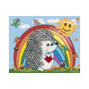 Diamantové maľovanie (s rámom) - Ježko a dúha