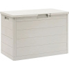 Záhradný box na podsedáky plastový Toomax WOODYS 160 l 78 x 45 x 53 cm svetlo sivý