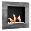 Závesný biokrb BIO FLAME 40 x 40 x 12 cm sivý