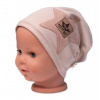 Detská čiapka bavlna, Baby Star, Baby Nellys, cappuccino, veľ. 92/98, 92/98 (18-36m)