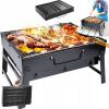 SKLADACÍ GRIL TURISTICKÝ DRŽIAK NA KEMPING BBQ PRENOSNÉ UHLIE (TG71421 PRENOSNÝ SKLADACÍ ZÁHRADNÝ GRIL NA DREVNÉ UHLÍ V TURISTICKEJ PRÍPADE PRE KE.)