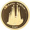 Zlatá mince Korea North 10 Won Sagrada Familia 0,5g 2009 Proof