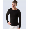 GINA Pánske bambusové tričko s dlhým rukávom Bamboo Pure Line | 58004P - čierna, XL/XXL