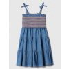 GAP Baby chambray midi šaty Modrá 2YRS Modrá Modrá