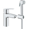 GROHE Start páková umývadlová batéria s bidetovou sprškou a sprchovou hadicou 150 cm, bez odtokovej súpravy, výška výtoku 92 mm, chróm, 23123003