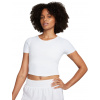 Dámske tričká Nike One Fitted Dir-Fit Short Sleeve Top - Biely (XS)