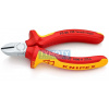 KNIPEX 70 06 125 Boční štípací kleště izolov.vícesl.návleky, certifikace VDE, chromované 125 mm