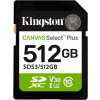 Kingston Canvas Select Plus Gen 3, SDXC, 512 GB SDS3/512GB