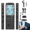 DIGITÁLNY DIKTAFÓN, ZARIADENIE NA NAHRÁVANIE HLASU WAV/MP3, USB 2.0 16 GB, ČIERNY