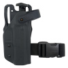 OWB CZ P-10 F - taktické pištoľové puzdro s automatickou poistkou RH Holsters® – uchycení na platformu, Čierna