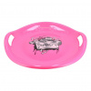 Baby Mix tanier Snowflake MUSIC ružová 60 cm