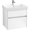 VILLEROY & BOCH Collaro závesná skrinka pod umývadlo, 2 zásuvky, s LED osvetlením, 604 x 444 x 546 mm, White Matt, C009B0MS