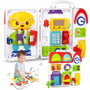 SENZORICKÁ TABUĽA MONTESSORI VZDELÁVACIA HRAČKA 10 PIESNÍ + LED + HRY